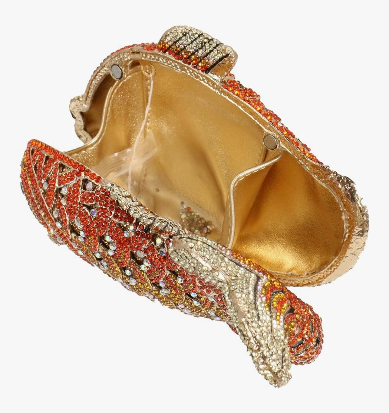Crystal Fish Clutch Bag