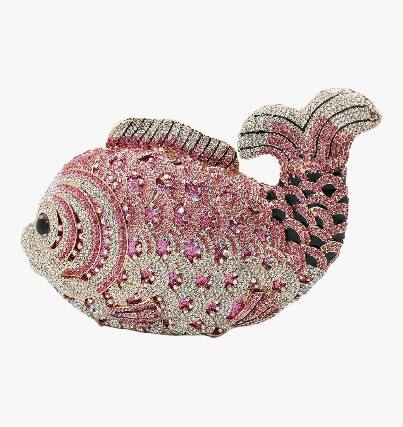 Crystal Fish Clutch Bag